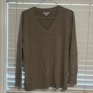 Croft & Barrow Brown V-Neck Sweater